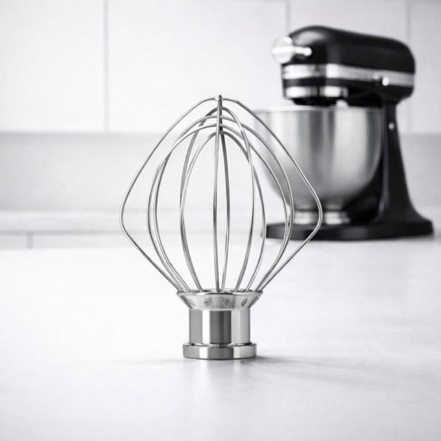 Keukenmixer Garde Accessoire Mixer Kleine porties mixen Vaatwasserbestendig Mini 3.3 L Zilver
