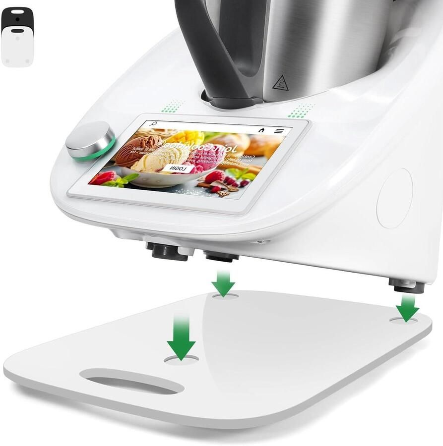 Keukenmachine Accessoire Sliding Board Keuken Werkblad Dubbele Stabiliteit 37.5 x 29 cm Wit