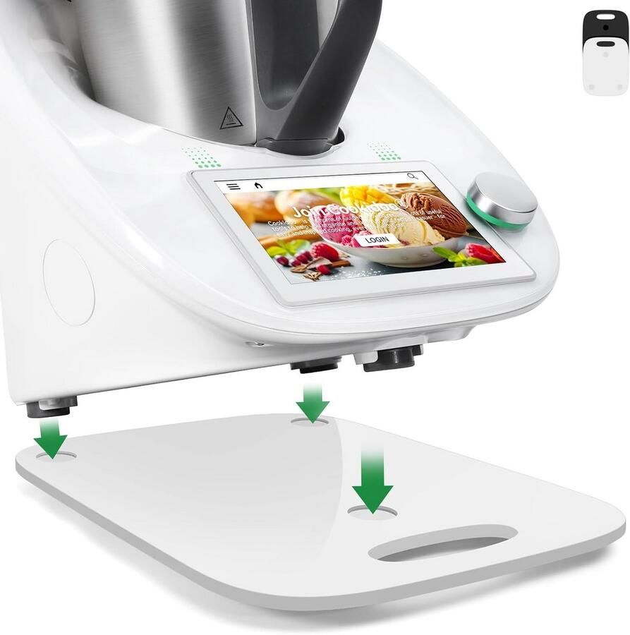 Keukenmachine Accessoire Sliding Board Verplaatsbaar Plateau Machine Verplaatsen Ergonomisch Handvat 37.5 x 29 x 3 cm