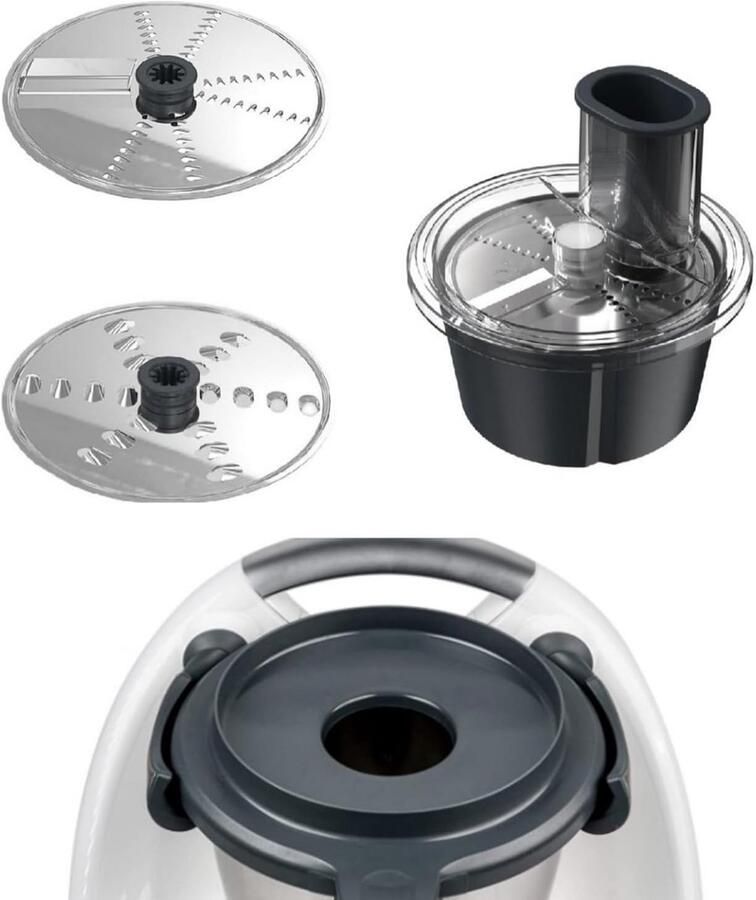 Keukenmachine Accessoire Snijschijf Raspen Groenten Snijden Specifiek Ontwerp 25cm Breed Wit