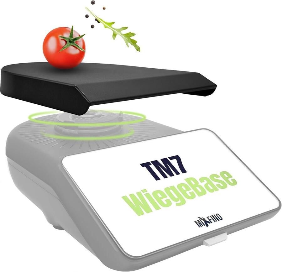 Keukenmachine Accessoire Weegplateau Precisie wegen Beschermt koppeling 23.7 x 22 cm Zwart