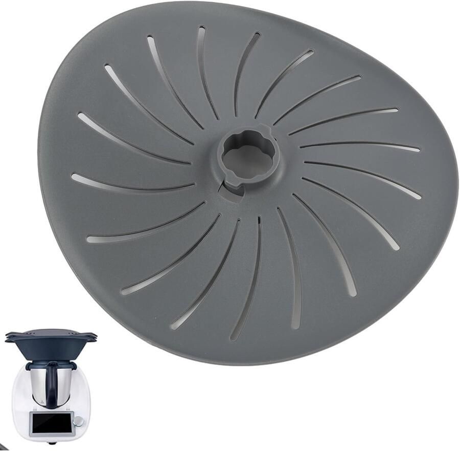 Keukenmachine Afdekking Kookschijf Beschermer Zacht Koken Vaatwasserbestendig 17.5 cm Transparant - Foto 1
