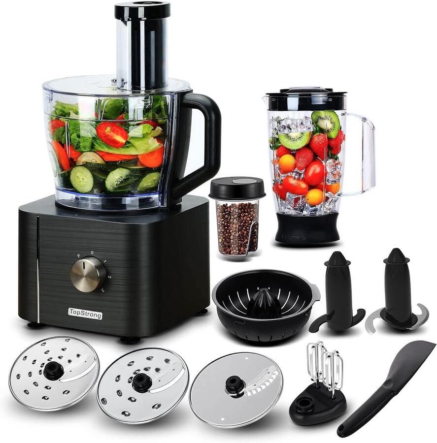 Keukenmachine Dark Grey 1100 W Vermogen 3 2 L Inhoud Roestvrij Staal Materiaal Multifunctioneel Keukenapparaat