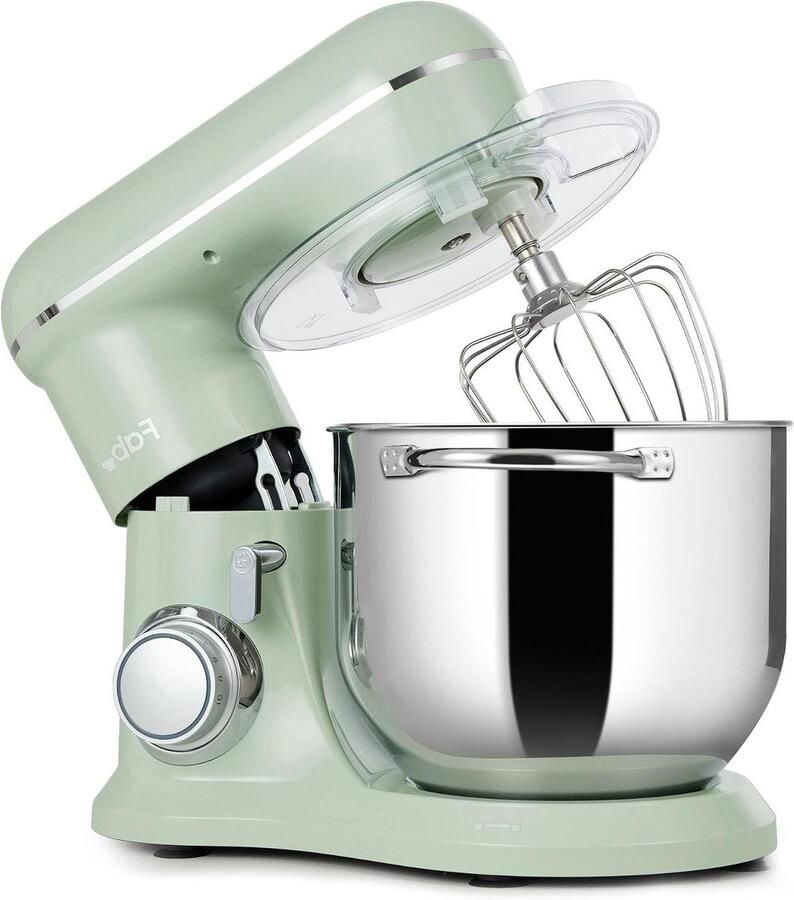 Keukenmachine Deegmachine mixer Bakken en koken Krachtige 2000W motor 8 liter kom Zwart
