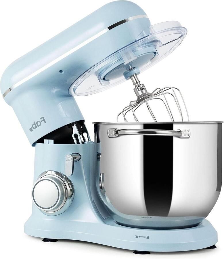 Keukenmachine Deegmachine Mixer Bakken Thuis Krachtige Motor 8 Liter Zwart