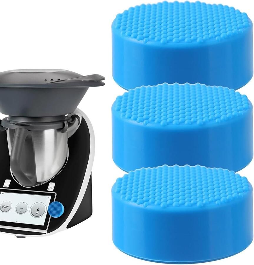 Keukenmachine Deksel Schakelaar Beschermer Apparaat Beschermen Zacht Siliconen Materiaal 8 cm Diameter Blauw