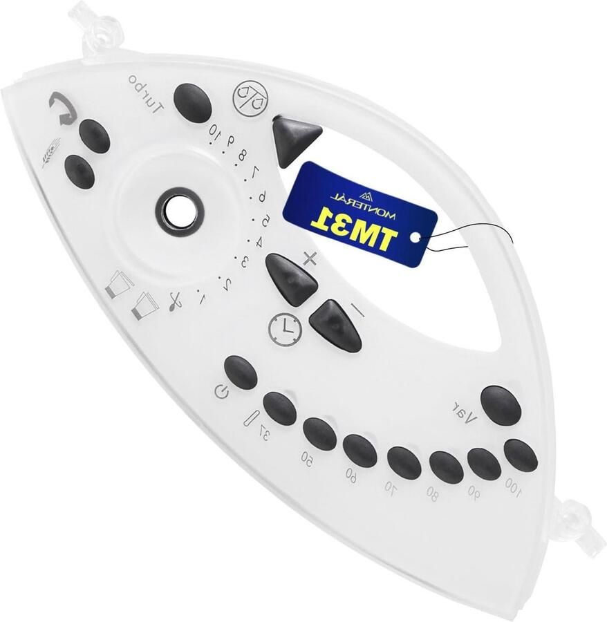 Keukenmachine Frontpaneel Bedieningspaneel Reparatiekit Apparaat Onderhouden Specifiek voor TM31 299 cm Grijs