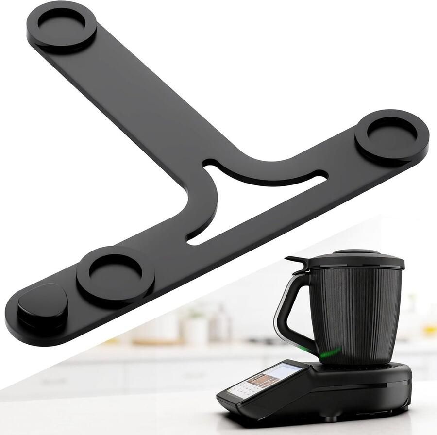 Keukenmachine Glijplaat Accessoire Keukenapparaat Moeiteloos Verplaatsen Geïntegreerde Glijders 29 x 24 cm Zwart