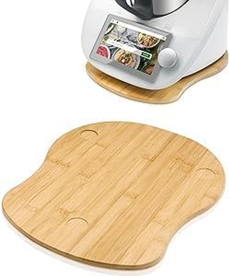 Keukenmachine Glijplank Rolplank Accessoire Keuken Werkblad Eenvoudig Verplaatsen 8mm Dik Bamboe Houtkleur