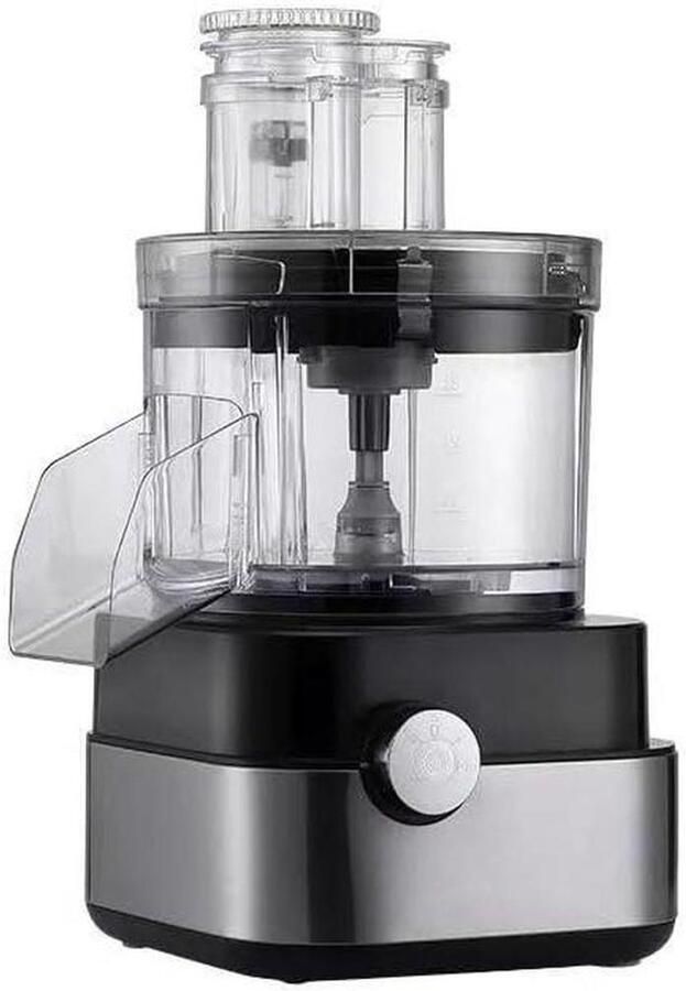 Keukenmachine Groentehakselaar Elektrische Snijmachine Voedselbereiding Versnellen 5-in-1 Multifunctioneel 5 Liter Cup Zilver