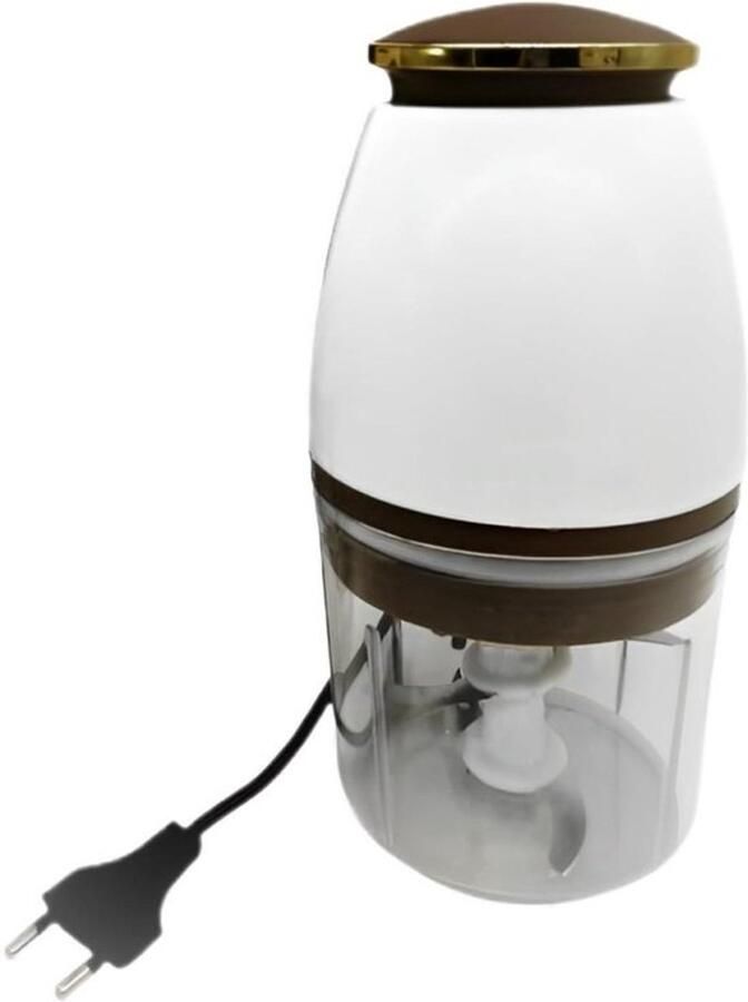 Keukenmachine Groentehakselaar Maaltijdvoorbereiding Viersnijderssysteem 700 ml capaciteit Zwart