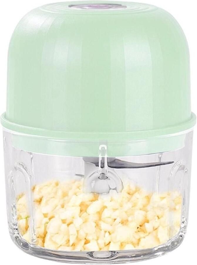 Keukenmachine Groentesnijder Elektrische Mixer Maaltijden Bereiden Draadloos Oplaadbaar 16.3 cm Hoog Lichtgroen
