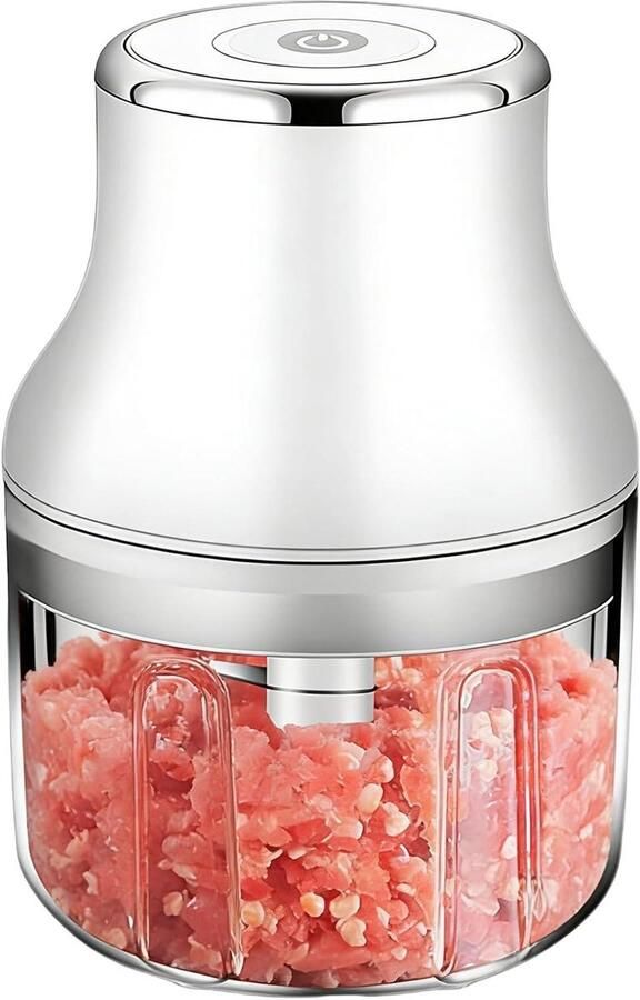 Keukenmachine Hakker Groente Verwerker Snel Ingrediënten Snijden Draadloos Oplaadbaar 250ml Capaciteit Zwart