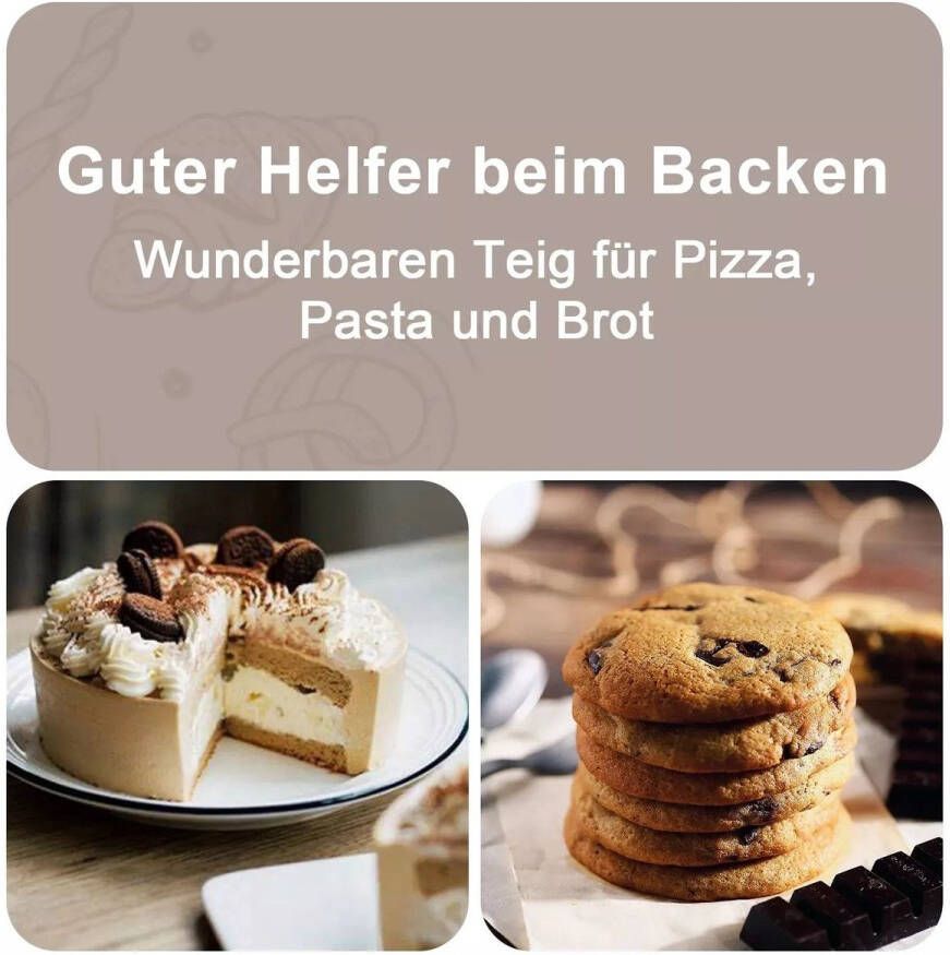 Keukenmachine Keukenmixer Foodprocessor Hakmolen 1300W Multifunctionele 11-in-1 Garde Keukenmixer