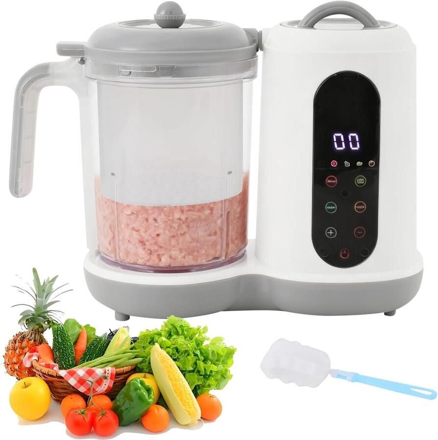 Keukenmachine Keukenmixer multifunctioneel Gerechten bereiden 450W motor 400 ml inhoud Wit