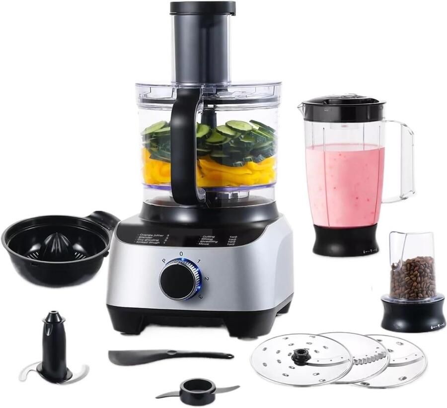 Keukenmachine Keukenmixer Multihakker Snel Ingrediënten Verwerken 11-in-1 Functionaliteit 500 gram Universeel