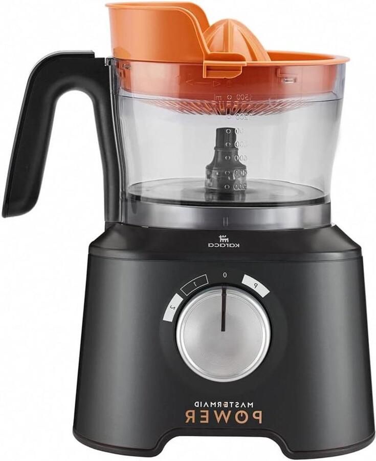 Keukenmachine Keukenrobot Maaltijden Bereiden 11-in-1 Functies 1500 ml Zwart