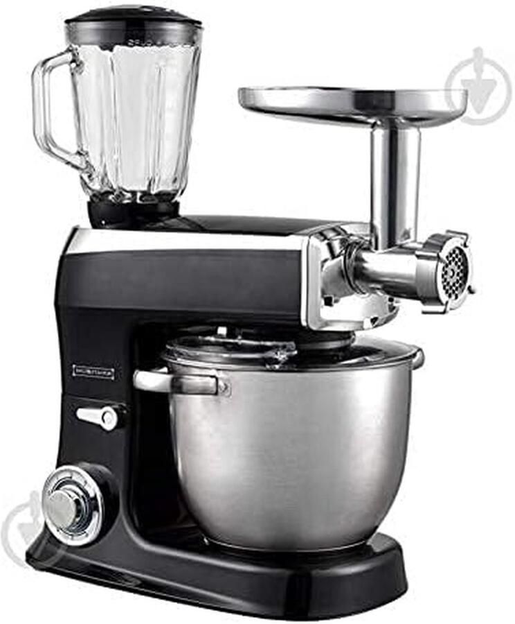 Keukenmachine Keukenrobot Mixer Bakken en Koken Krachtige Motor 6.5 L Kom Zwart