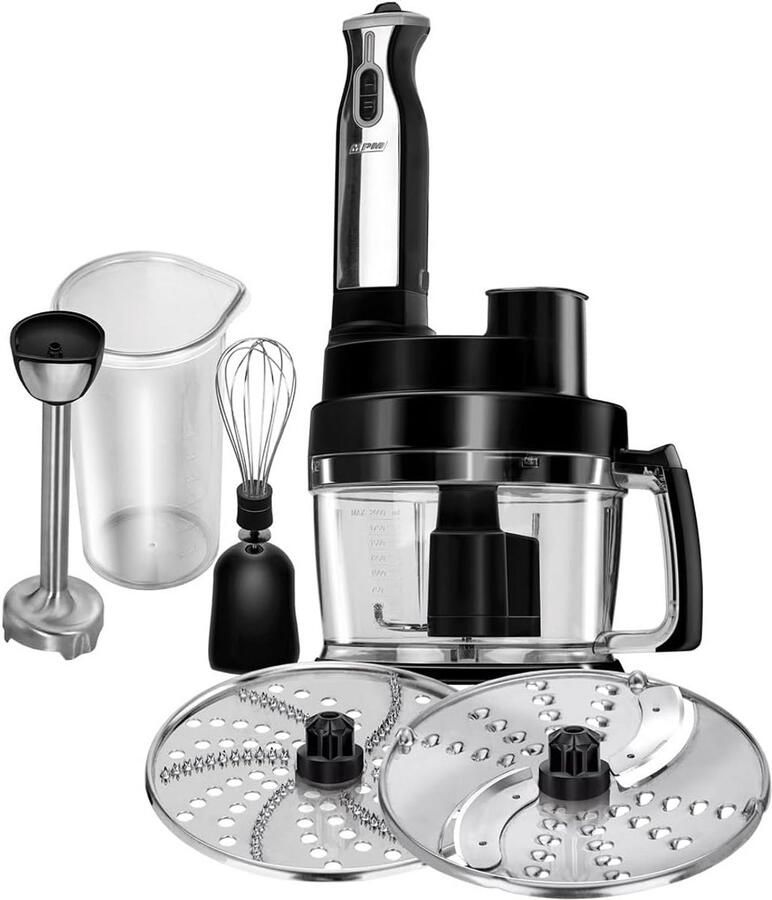 Keukenmachine Keukenrobot Mixer Eten Bereiden Krachtige 800W Motor 2 Liter Kom Zwart