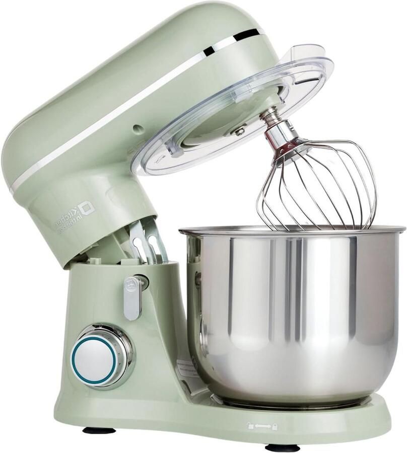 Keukenmachine Kleine mixer Bakken en mixen 10 snelheden 3.5 Liter Groen