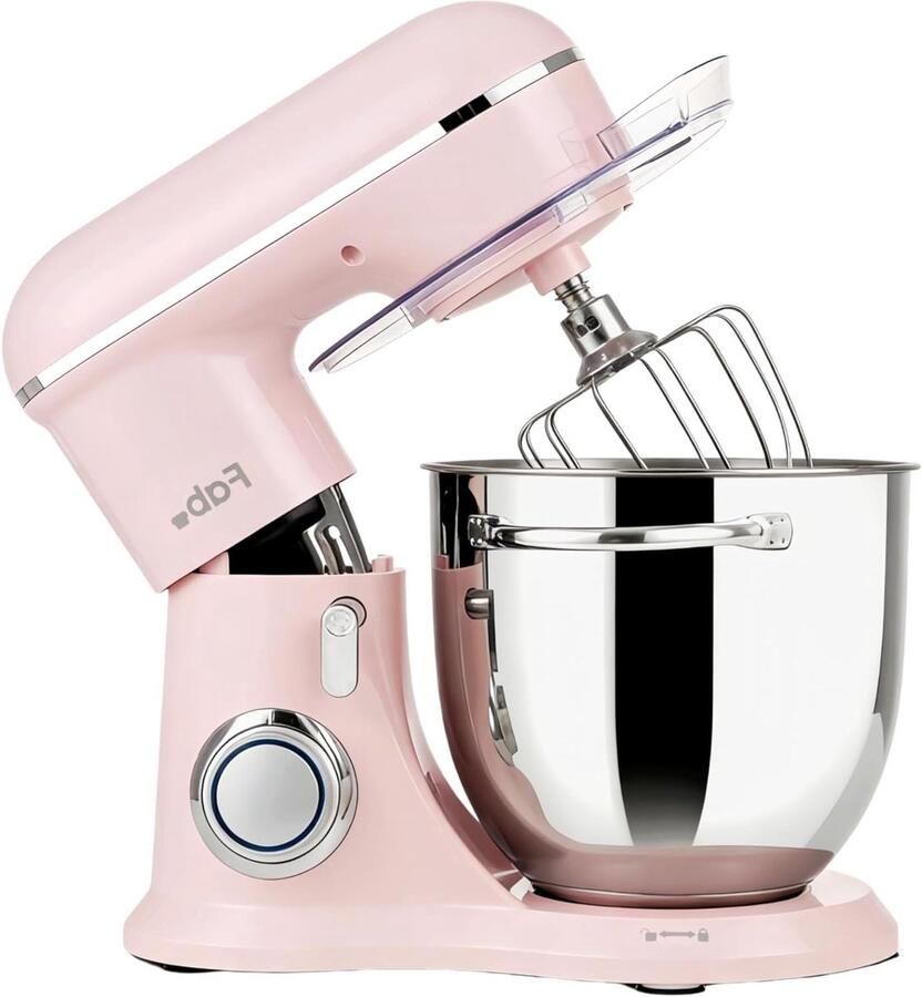 Keukenmachine Kneedmachine Deegmachine Thuisbakken Koken 10 Snelheden 6 Liter Kom Roze