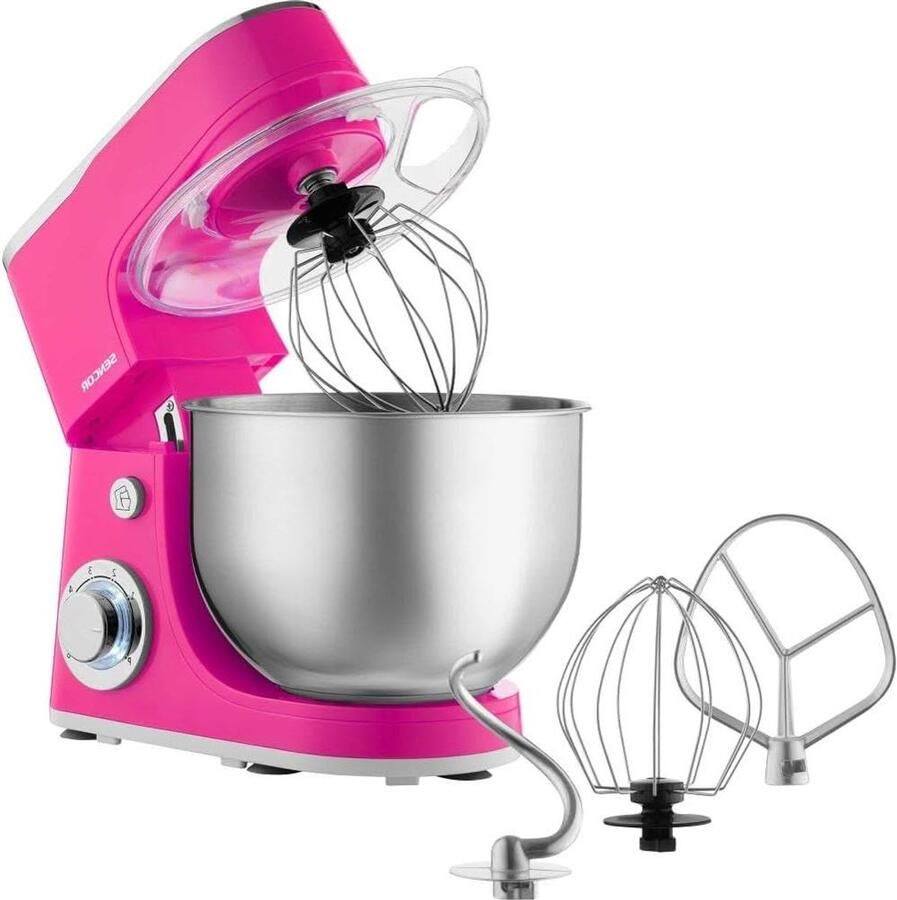 Keukenmachine Kneedmachine mixer Bakken en koken Krachtige 1300W motor 5.5L kom Blauw