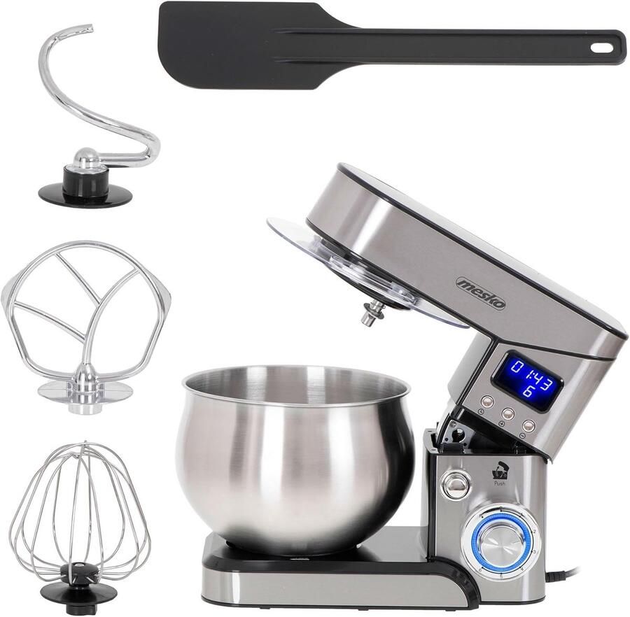 Keukenmachine Kneedmachine Mixer Bakken Thuis Planetaire Beweging Timer 5 Liter Capaciteit Roestvrij Staal