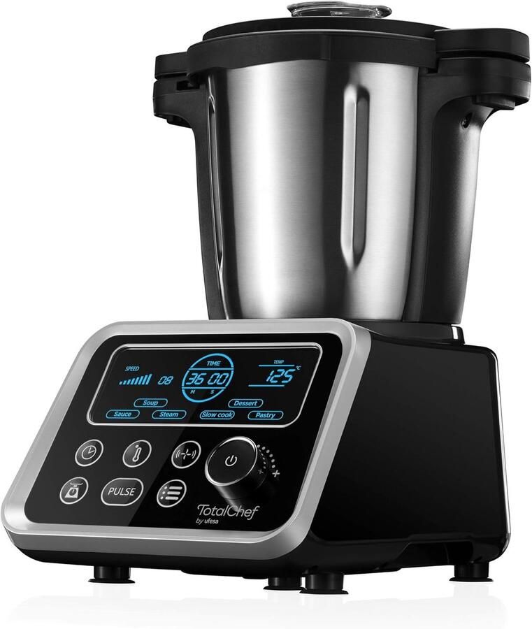 Keukenmachine Koken All-in-one Keukenrobot Complexe Gerechten Maken Geïntegreerde Weegschaal 3.5L Carafe Zwart