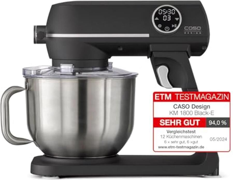 Keukenmachine met 1800 Watt Vermogen en 6 Liter RVS Kom