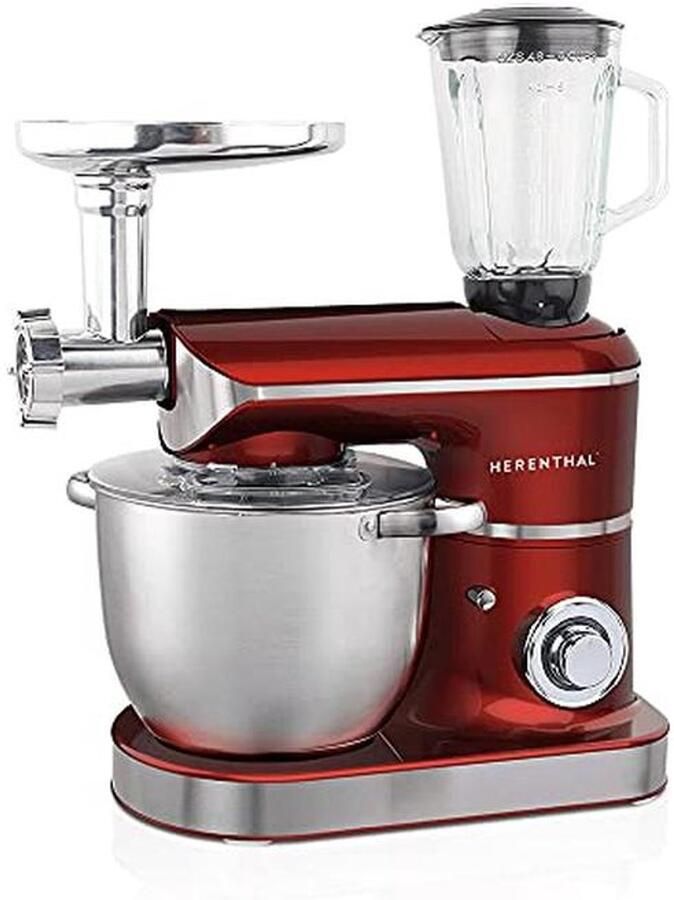 Keukenmachine met drievoudige functie 7 5 liter vleesmolen mixer 2200 W rood