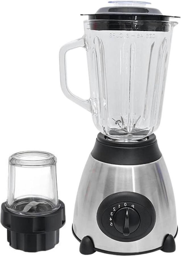 Keukenmachine met Molen Blender Kruidenmaker Maaltijden Bereiden Doorvoerspleet Toevoegen 245H cm Zwart