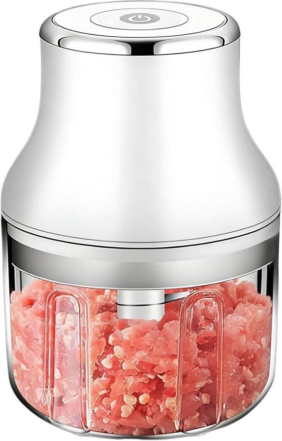 Keukenmachine Mini Hakker Eten Bereiden Oplaadbaar Draadloos 250 ml Zwart