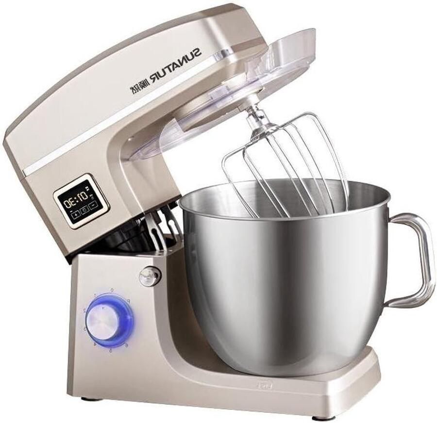 Keukenmachine Mixer Bakken Deeg Kneden Intelligente Timer 10 Liter Champagne Goud