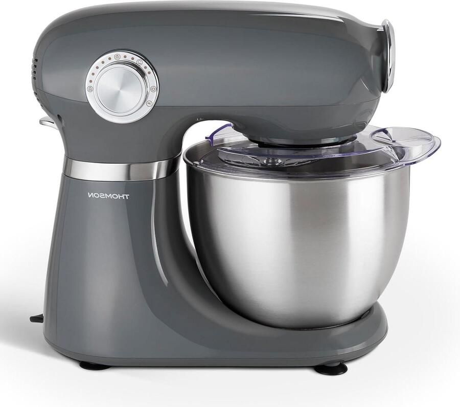 Keukenmachine Mixer Bakken en Koken Planetair mengsysteem 5L Kom Grijs