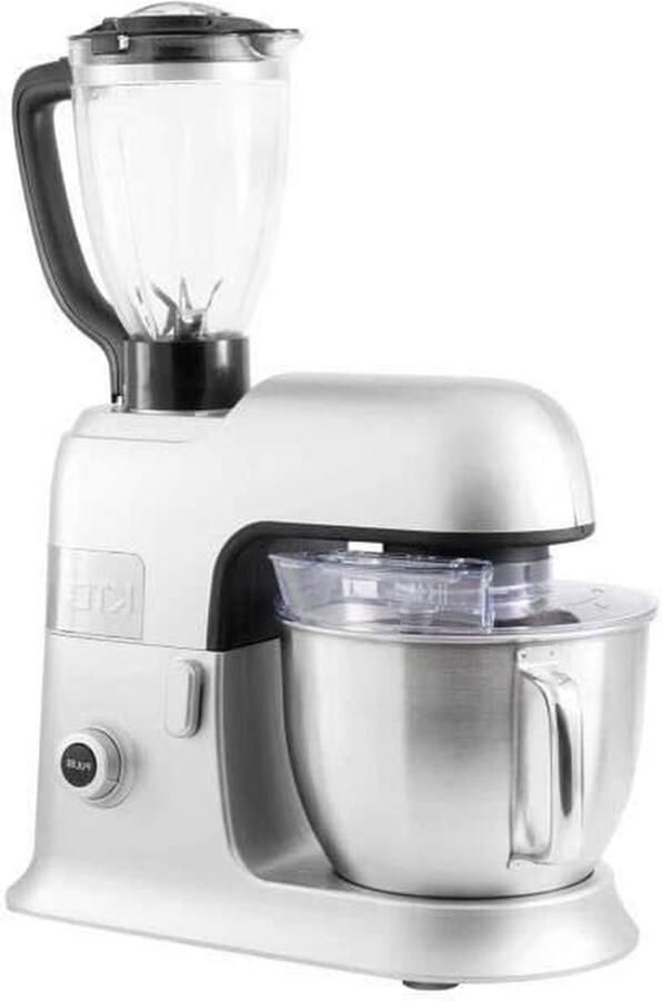 Keukenmachine Mixer Bakken en Koken Planetair Roterend Systeem 65 Liter Kom Zilver
