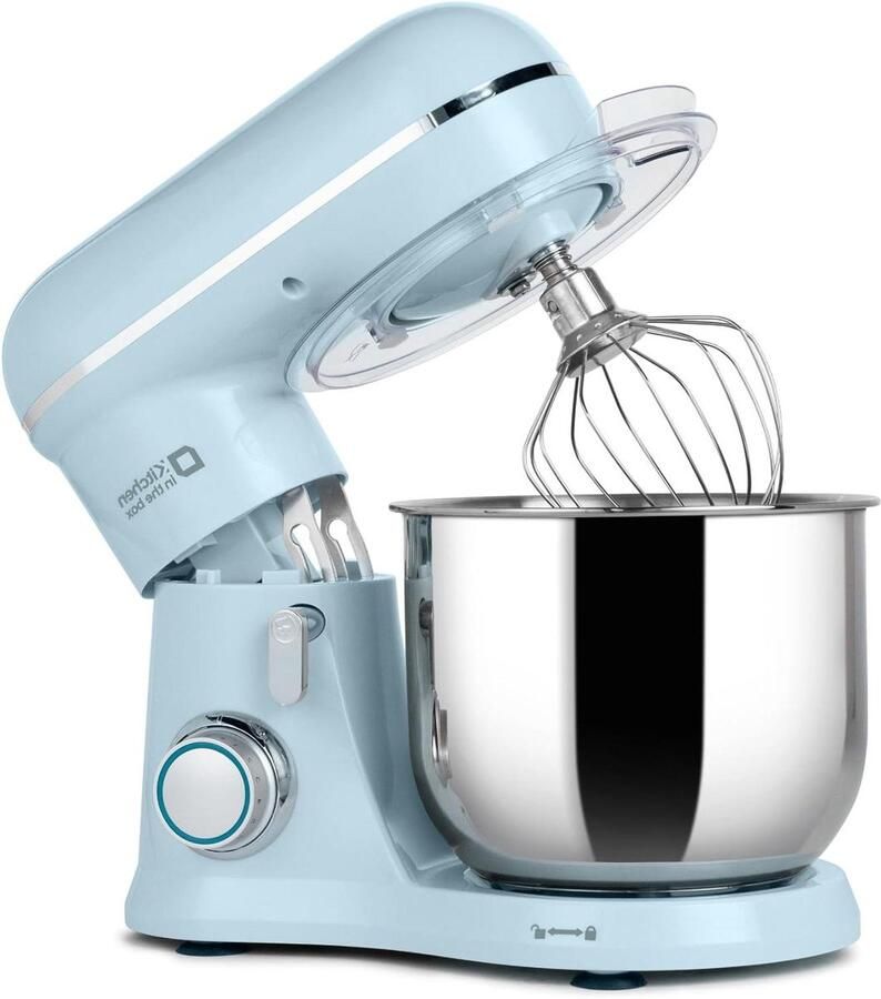 Keukenmachine Mixer Bakken en Koken Krachtige 800W motor 3.5L Kom Blauw