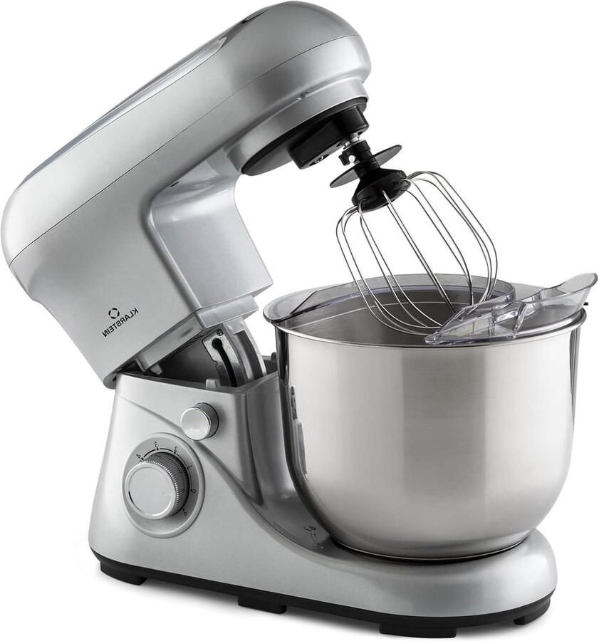 Keukenmachine Mixer Bakmachine Deegmachine Koken en Bakken Planetair Roersysteem 5 Liter Kom Zilver