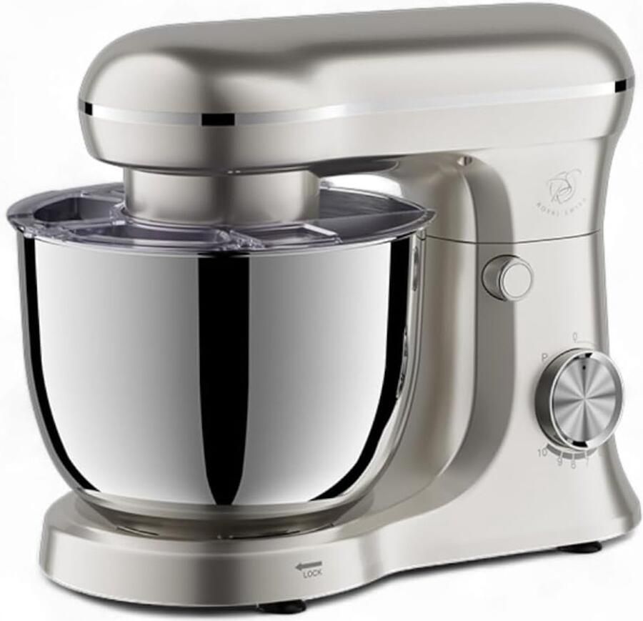 Keukenmachine Mixer Banketbakker Bakken en Koken 360° Planetaire Beweging 5 Liter Kom Crème