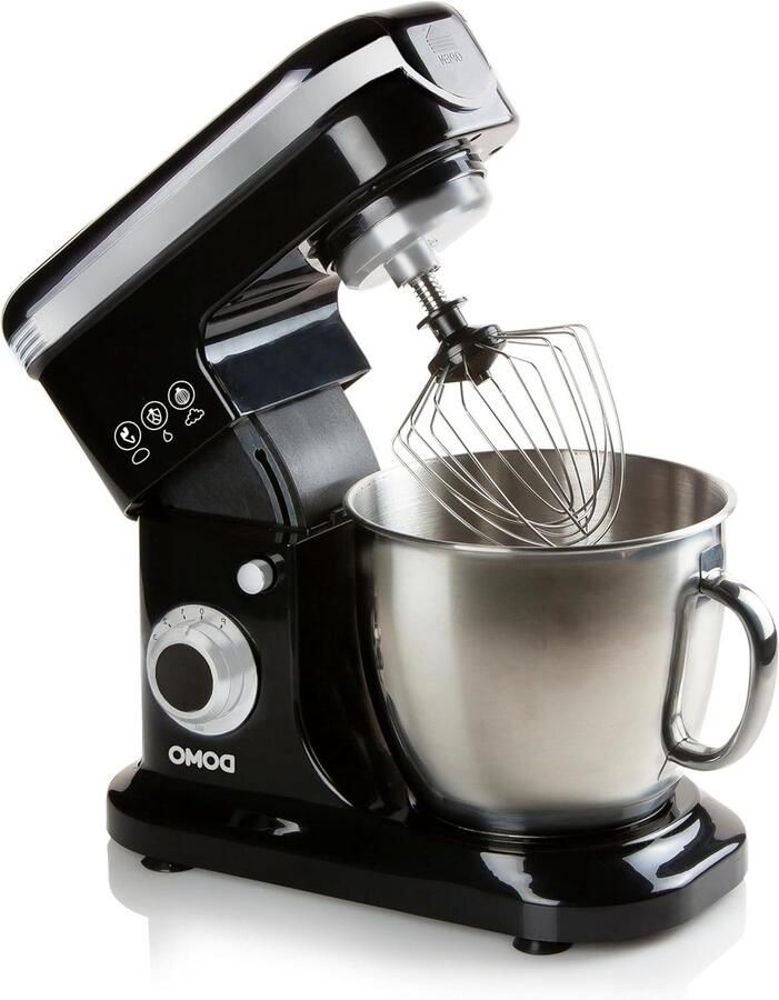 Keukenmachine Mixer Banketbakker Bakken en Koken Robuust Ontwerp 6 Liter Zwart