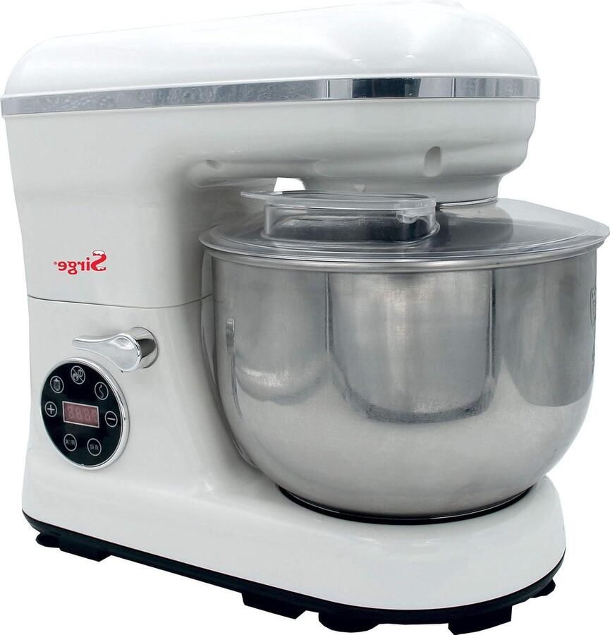 Keukenmachine Deegmixer Bakken en Koken Krachtige DC Motor 5 Liter Kom Wit