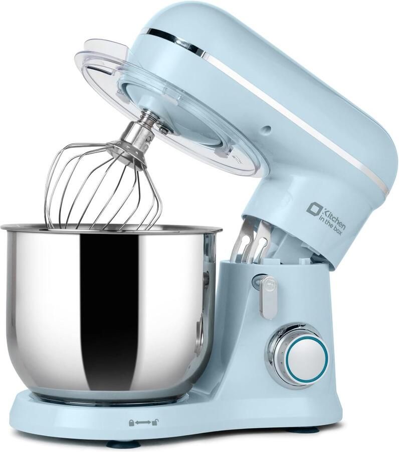 Keukenmachine Mixer deeg Bakken thuis Krachtige motor 3.5 liter Blauw