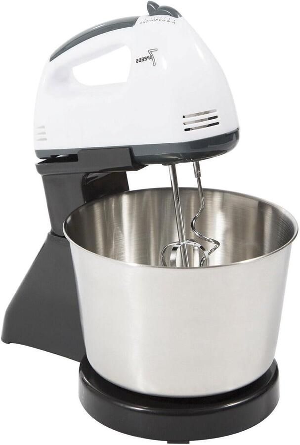 Keukenmachine Mixer Deegkneder Garde Bakken Ingrediënten Mengen Planetair Rondsysteem 1.7 Liter Kom Zwart