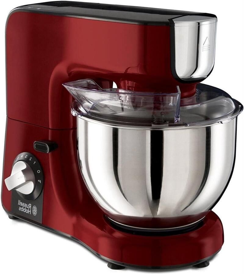Keukenmachine Mixer Deegmachine Bakken en Koken Planetair Rondsysteem 5 Liter Kom Rood