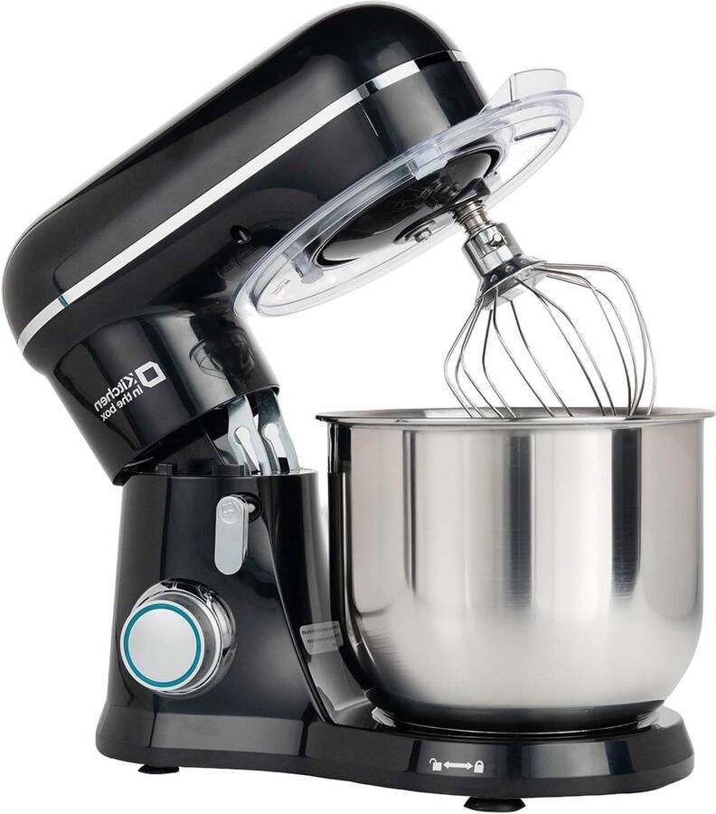 Keukenmachine Mixer Deegmachine Bakken Thuis Krachtige Motor 3.5 Liter Kom Zwart