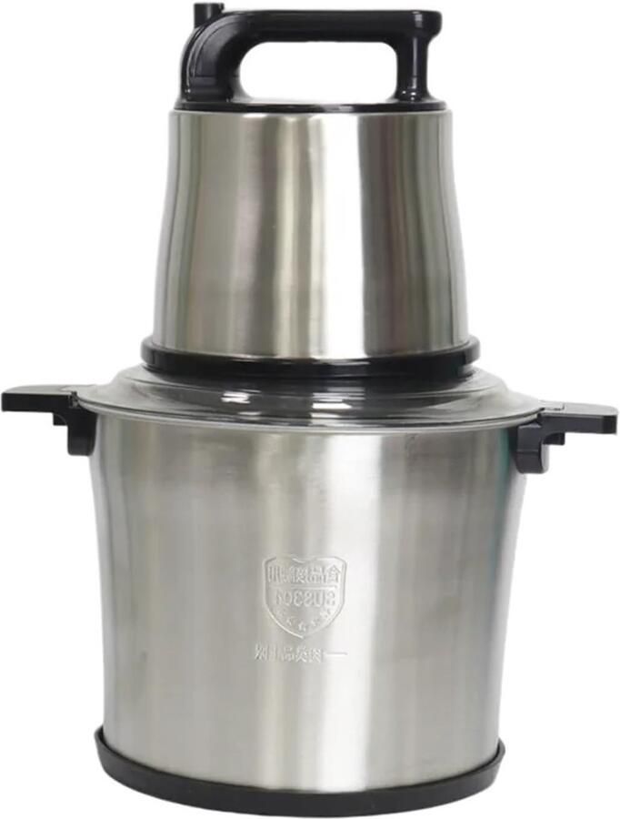 Keukenmachine Mixer Elektrische Blender Ingrediënten Verwerken Roestvrijstalen Ontwerp 10L Capaciteit Zilverkleurig