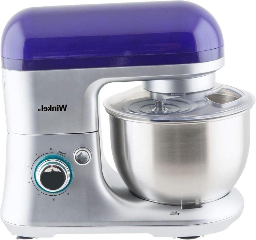 Keukenmachine Mixer Keuken Bakken Ingrediënten 6 Snelheden 4 Liter Paars