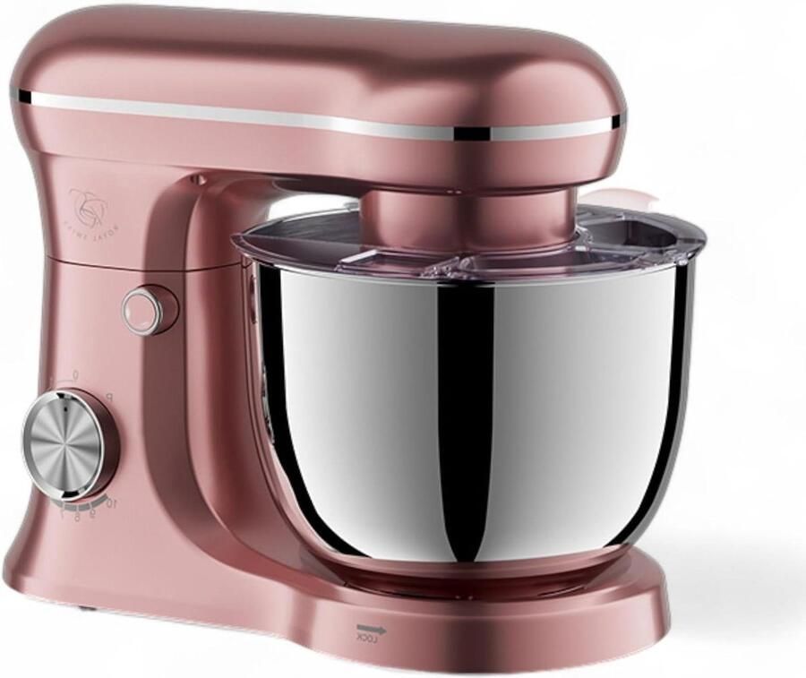Keukenmachine Mixer Robot Bakken en Koken Krachtig Planetair Systeem 5 Liter Kom Roze