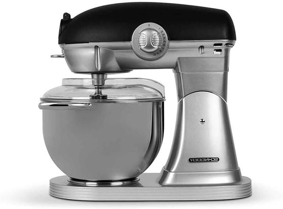 Keukenmachine Mixer Keukenapparaat Bakken en Mixen Robuust Gietmetaal 5.7 liter Zwart