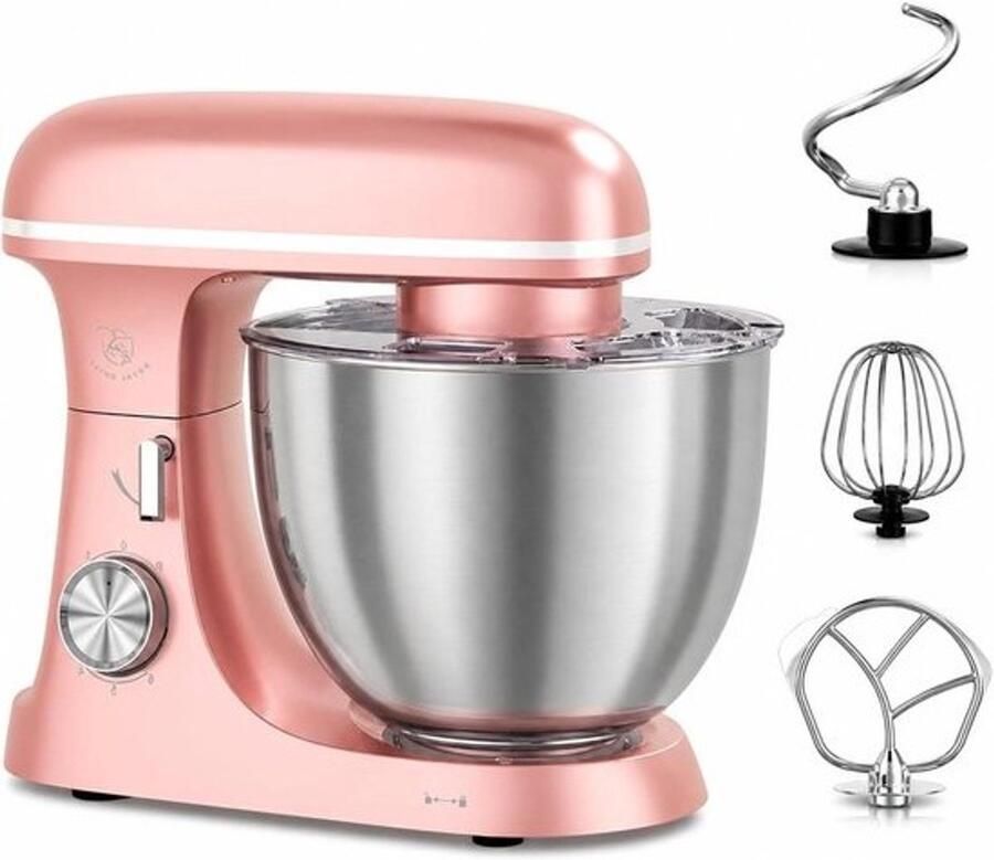 Keukenmachine Mixer Kom Bakken En Koken Krachtige Planetaire Beweging 8.5 Liter Roze