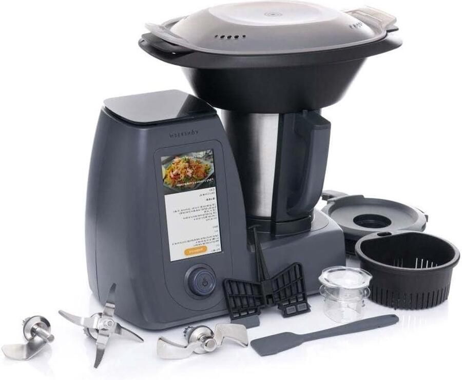 Keukenmachine Multicooker Robot Maaltijden Bereiden 18 Automatische Programma's 3.3 Liter Kom Grijs